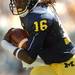 University of Michigan quarterback runs the ball for a touchdown in the third quarter during the Wolverine's home game against Eastern Michigan University at Michigan Stadium on Saturday, September 19,2009. Michigan beat Eastern Michigan 45-17. Melanie Maxwell | AnnArbor.com